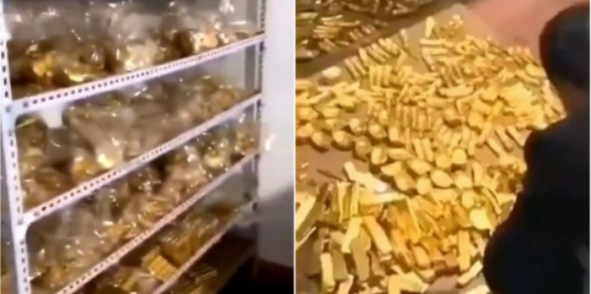 5 тонн золота. Мэр Гуанчжоу 13 тонн золота. Конфискованное золото. Китайский чиновник подвал с золотом.